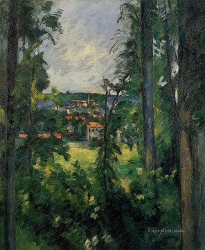 ポール・セザンヌ Painting - 近くのポール・セザンヌからのオーヴェールの眺め